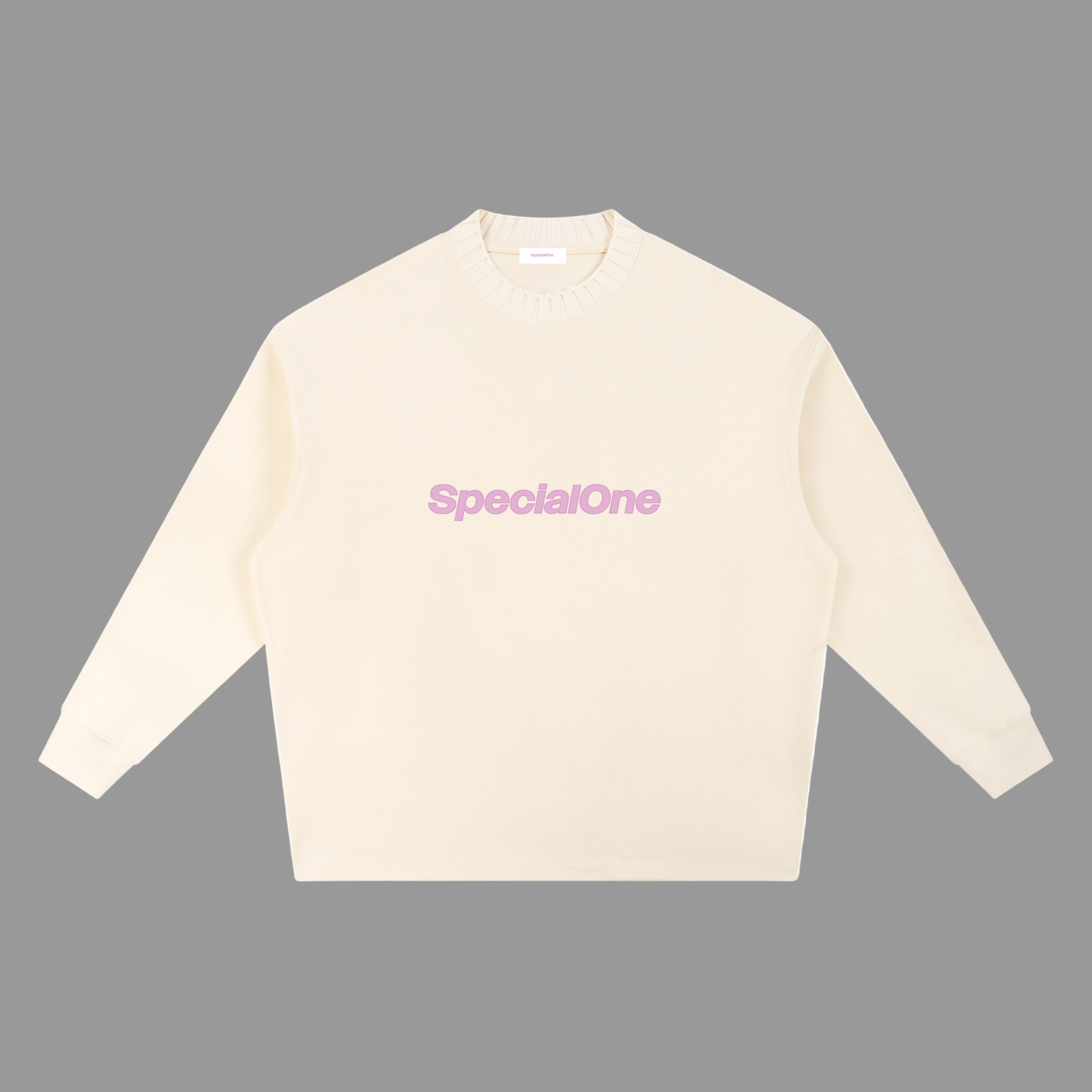 Knitted Round Neck Oversize Sweatshirt