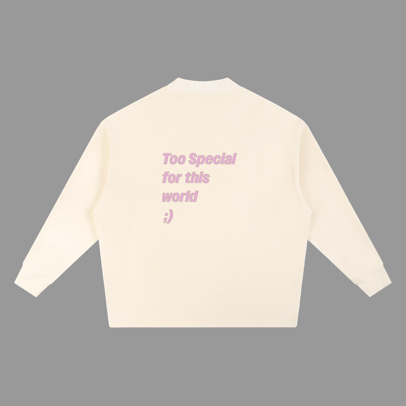 Knitted Round Neck Oversize Sweatshirt