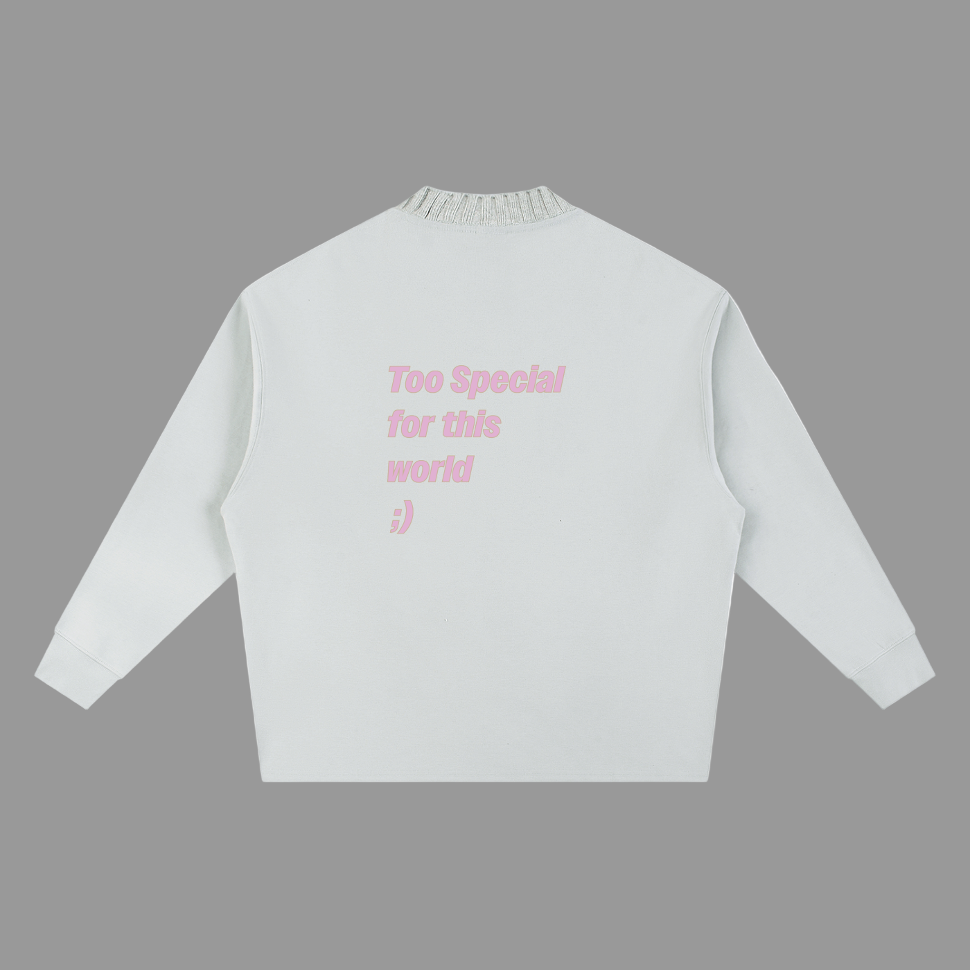 Knitted Round Neck Oversize Sweatshirt