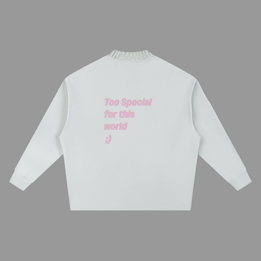 Knitted Round Neck Oversize Sweatshirt