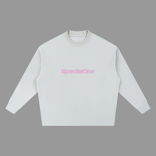 Knitted Round Neck Oversize Sweatshirt